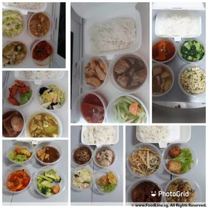 Tingkat - 3 Dishes + 1 soup/ 4 Dishes  (20 days)(Lunch)