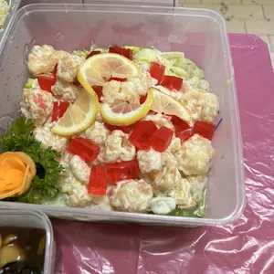 沙律虾球(去壳)             Prawn w/ Salad  Cream(De-Shell)