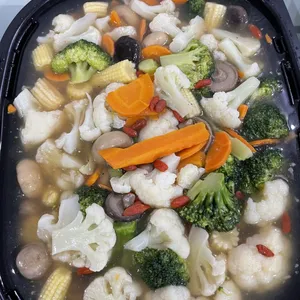 Assorted Vegetables Cauliflower and Broccoli with Mushroom