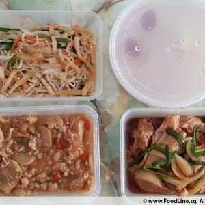 Tingkat - 3 Dishes + 1 soup/ 4 Dishes  (20 days)(Lunch)