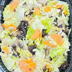 香炒素根包菜       Cabbage w/ Assorted Mushroom (NEW)
