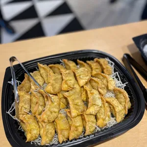 Mushroom Gyoza with Vinegar Dip