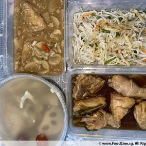 Tingkat - 3 Dishes + 1 soup/ 4 Dishes  (20 days)(Dinner)