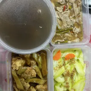 Tingkat - 3 Dishes + 1 soup/ 4 Dishes  (20 days)(Dinner)