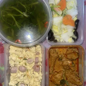 Tingkat - 3 Dishes + 1 soup/ 4 Dishes  (20 days)(Dinner)
