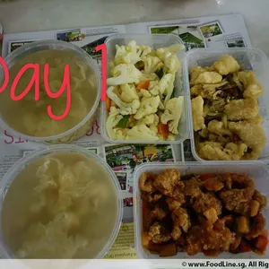 Trial Tingkat - 3 Dishes + 1 soup/ 4 Dishes (5 days)(Dinner)