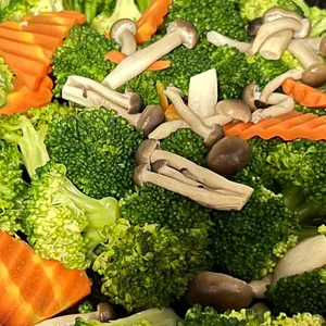 Broccoli with Shimeiji Mushrooms