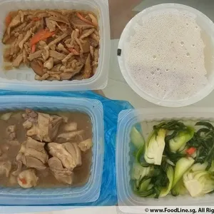 Lunch Tingkat (20 Day, 3 Dishes + Soup OR 4 Dishes)