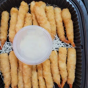 Tempura Prawns with Mentaiko Mayo