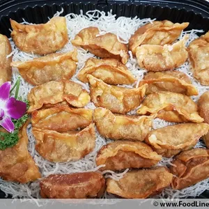 Mushroom Gyoza with Vinegar Dip