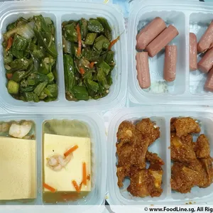 Lunch/Dinner Tingkat (5 Days, 3 Dishes + Soup OR 4 Dishes)
