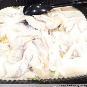 Grilled Fish w Lemon Cream Sauce