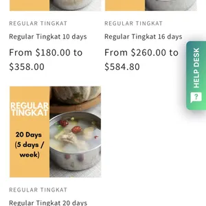 Love, Tingkat! (10 Days) - 3 Dishes 1 Soup