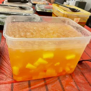 Chilled Ai Yu Jelly with Fruit Cocktail