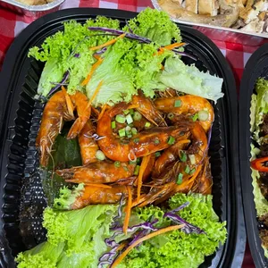 Sauteed Asian Har Lok Prawn