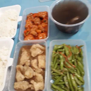Tingkat - 3 Dishes + 1 soup/ 4 Dishes  (20 days)(Lunch)