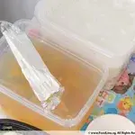 Chilled Ai Yu Jelly with Fruit Cocktail