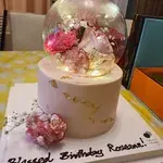 Crystal Glass with Fresh Florals (Size: 6" (8 TO 10 PAX)) (Flavour: Earl Grey Lavender)