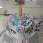 Unicorn Buttercream Cake (Size: 6" (Classic Flavour) (For 6-8 Pax)) (Flavour: Fudgy Chocolate (most popular!)) (Add-on Desserts: None) (Add-on Balloons: None)
