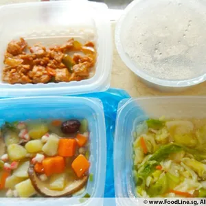 Lunch Tingkat (20 Day, 3 Dishes + Soup OR 4 Dishes)