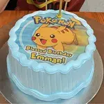 Pokemon Birthday (Size: 7 inch) (Flavours: Chocolate) (Big candles: 9) (Small candles: 9) (Message on Complimentary Gift Card: Yes (do write the message in the ordering form, under comments box)) (Message on Cake (Short & Sweet): Yes (do write the message in the ordering form, under comments box))