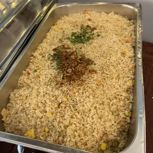 Signature Wok-Fried Egg Rice with Silver Fish