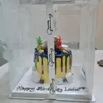 Minion Inspired Cake (Size: 6" (8 TO 10 PAX)) (Flavour: Valrhona Chocolate + Crunchy Ball)
