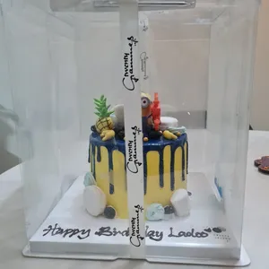 Minion Inspired Cake (Size: 6" (8 TO 10 PAX)) (Flavour: Valrhona Chocolate + Crunchy Ball)