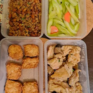 Tingkat - 3 Dishes + 1 soup/ 4 Dishes  (20 days)(Dinner)