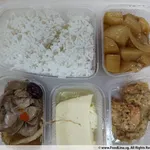 Set 2 (33 pax) - $6/pax (excl. GST)
- Rice
- Steamed Herbal Chicken
- Lemon Butter Shrimp
- Fried Potato with Onion
- Steamed Egg with Shallot