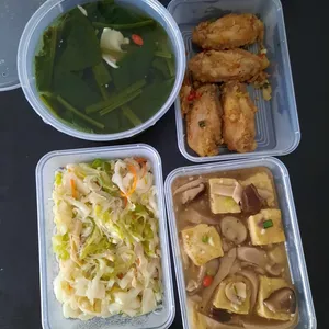 Tingkat - 3 Dishes + 1 soup/ 4 Dishes  (20 days)(Lunch)