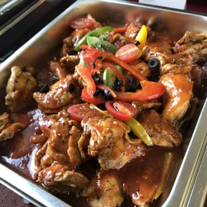 Roasted Chicken Chop with BBQ Sauce