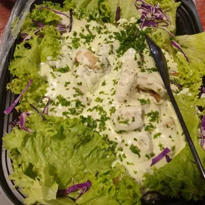 Baked Fish with Sweet Basil Cream