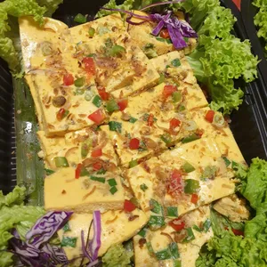 Steamed Egg with Minced Chicken
