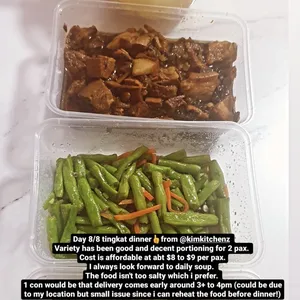 Traditional Tingkat Series - 8 Days TRIAL promo (3 Dishes 1 Soup / 4 Dishes ) *FIRST TIME* only