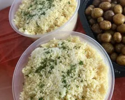 Butter Garlic Rice with Raisins | Customer Photo | Rilassi Catering