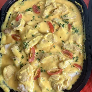 Fish Fillet with Pumpkin Cream Sauce