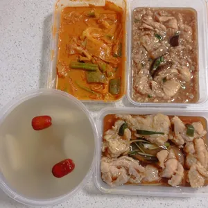 Tingkat - 3 Dishes + 1 soup/ 4 Dishes  (20 days)(Dinner)