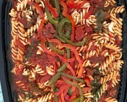 Marina Pasta<br>Chef's Choice Pasta with Cheese and Bell Pepper | Customer Photo | Amici Events And Catering