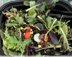 Mesclun (Cherry Tomato, Sweet Corn, Olives, Capsicum, Kidney Bean, Japanese Cucumber, Served with Italian Dressing, Honey Lemon) | Customer Photo | Amici Events And Catering