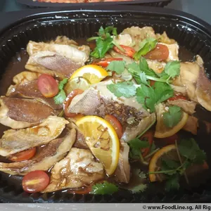 炬酸姜汁红鱼片Snapper Fillet with Citrus & Ginger Shoyu
