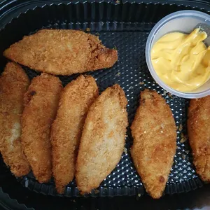 Golden Breaded Fish Fillet with Premium Nacho Cheese