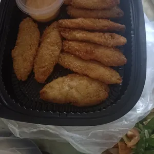 Golden Breaded Fish Fillet with Premium Nacho Cheese