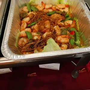 Prawn with Golden Mushrooms
