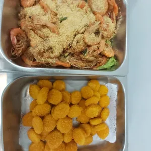 Breaded Scallop w Tartar Dip 黄金干贝沾塔塔酱