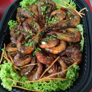 Sauteed Asian Har Lok Prawn