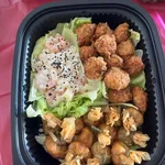 Prosperity Platter<br> cocktail prawn salad, fortune bag, chicken ngoh hiang
