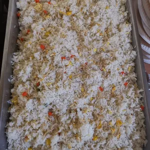 Golden Fried Rice with Silver Fish