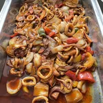 Sautéed squid in sambal dressing 招牌叁芭苏东