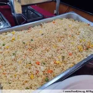 Signature Wok-Fried Egg Rice with Silver Fish